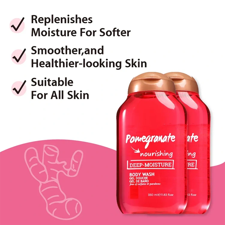 Ginger at Pomegranate Deep-Moisture Body Wash